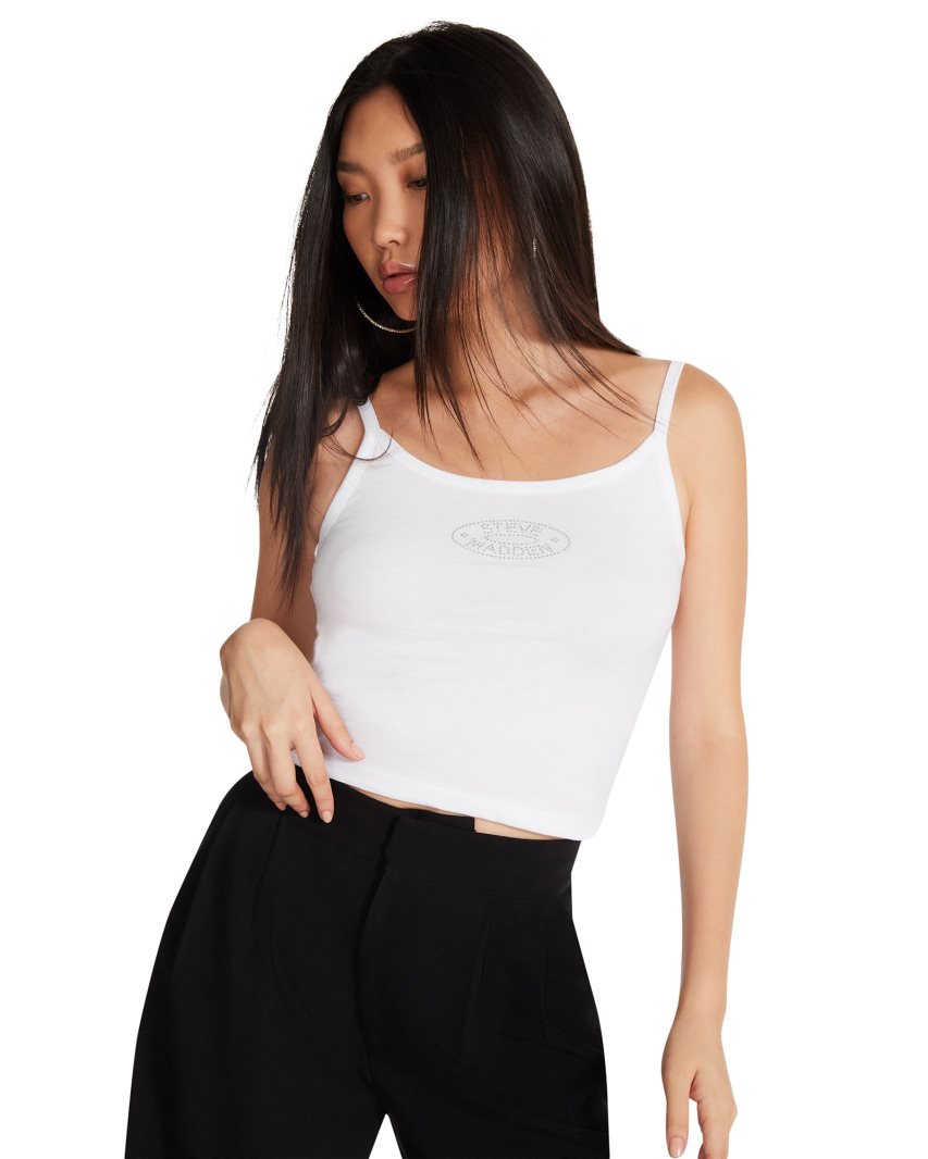 White Steve Madden Alexa Women's Tanks | PH 0761XYH